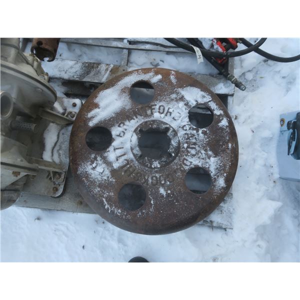 Cockshutt plow land wheel