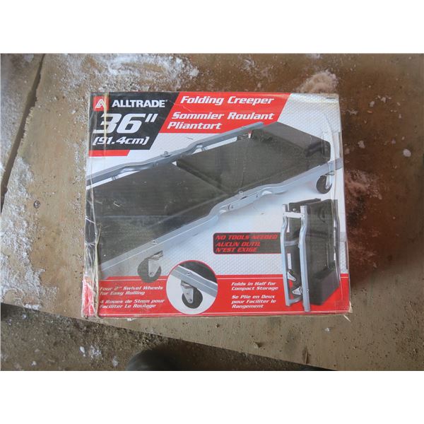 36" folding creeper in box