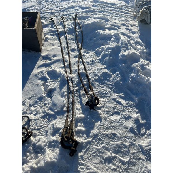 2 3/4x10ft 2 part slings with 9.5 ton shackles very good