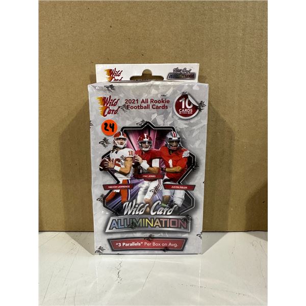 2021 All Rookie Football Cards - Wild Card Alumination - 10 Cards
