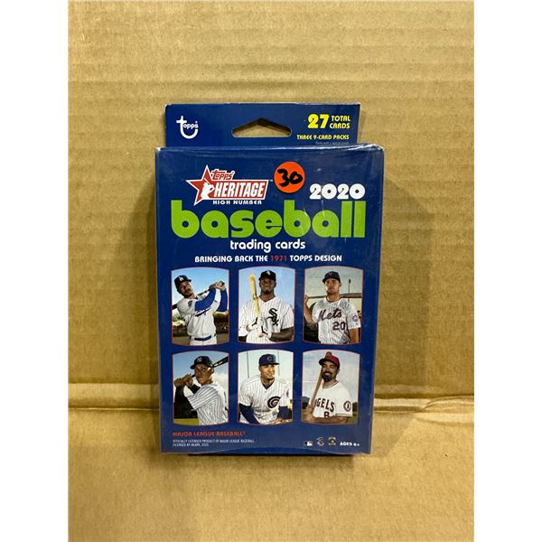 2020 Topps Heritage High Number Baseball Trading Cards Three 9-Card Set