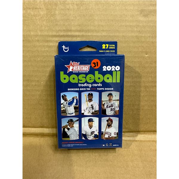 2020 Topps Heritage High Number Baseball Trading Cards Three 9-Card Set