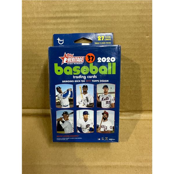 2020 Topps Heritage High Number Baseball Trading Cards Three 9-Card Set