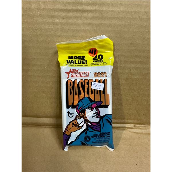 2021 Topps Heritage Baseball 20 Card Value Pack