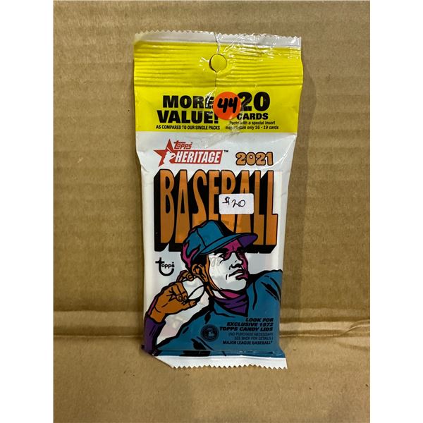 2021 Topps Heritage Baseball 20 Card Value Pack
