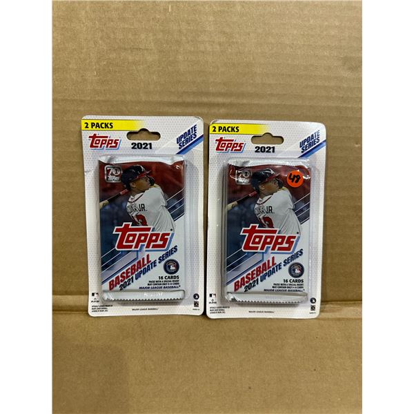 Lot of 2 - 2 Packs 2021 Topps Baseball Update Series