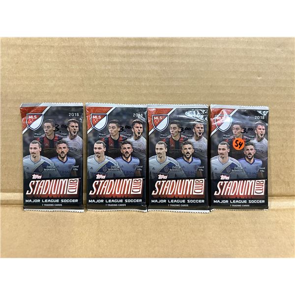 Lot of 4 Packs 2018 Topps Stadium Major League Soccer