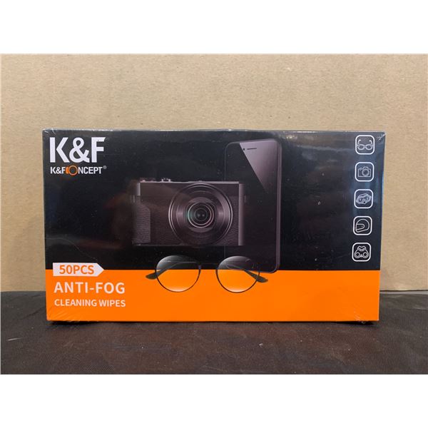 K&F Concept - 50 PCS Anti-Fog Cleaning Wipes