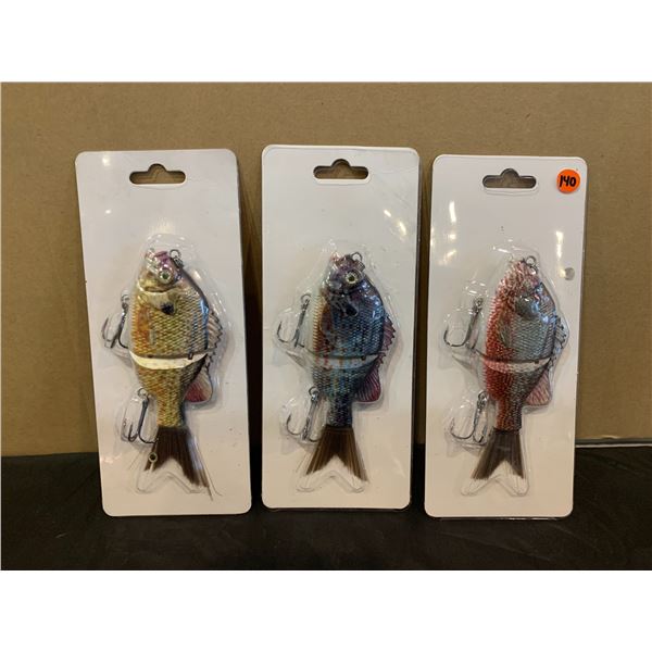 Sunfish Style Swimbait x 3