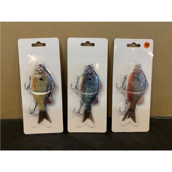 Sunfish Style Swimbait x 3