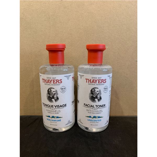 Lot of 2 Thayers Natural Remedies No Scent Facial Toner