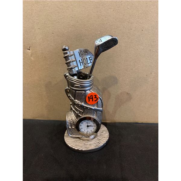 Golf Bag Desk Clock