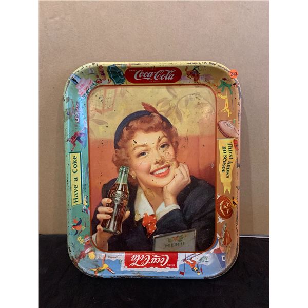 Vintage Coca Cola Metal Tray
