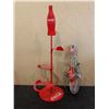 Image 1 : Coca Cola Metal Stand + Helicopter made of Tin