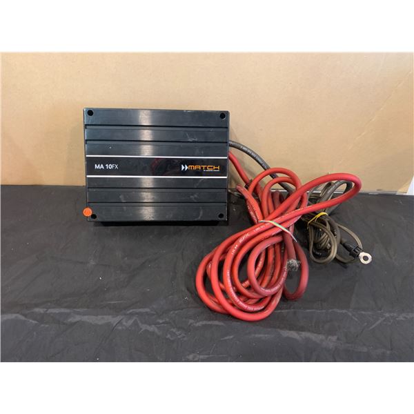 Match by Audiotec Fischer Car Amplifier - Model: MA 10FX - Comes w/ High Current Wire