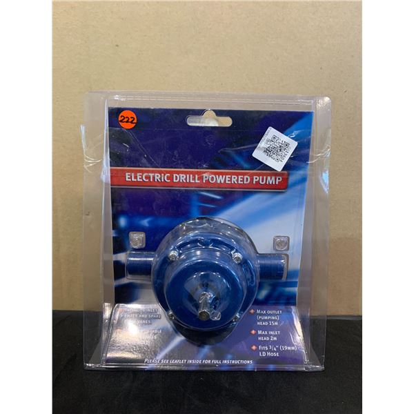 Electronic Drill Powered Water Pump