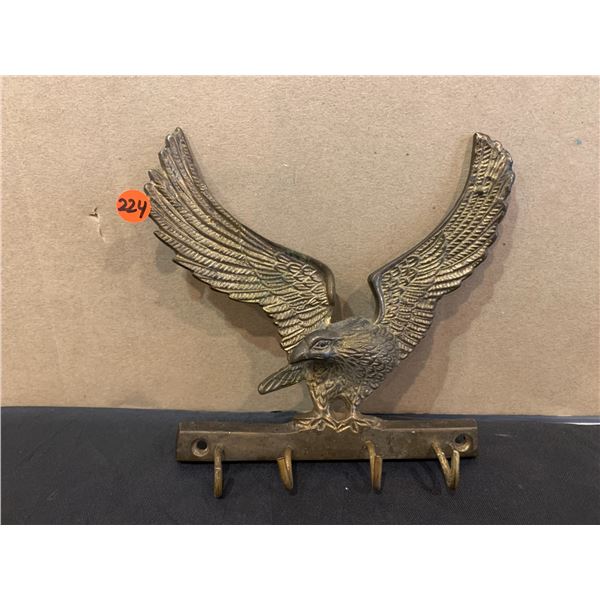 Solid Brass Eagle Key Hanger