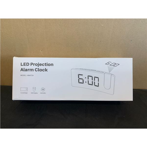 LED Projection Alarm Clock - Model: HM472A