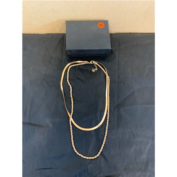 Gold Color Dual Necklace