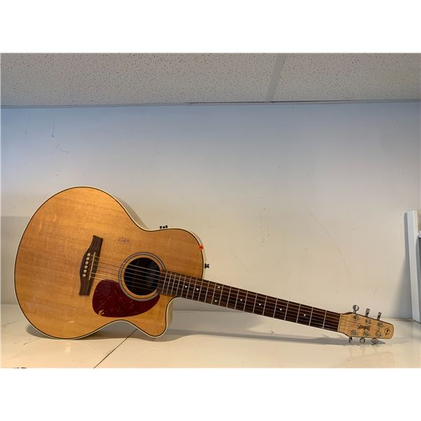 Vintage Seagull Performer CW Mini Jumbo Flame Maple QIT Acoustic Guitar