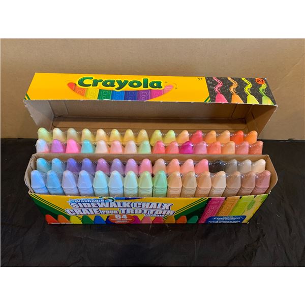 Box of Crayola Washable Sidewalk Chalk - 64 Colors