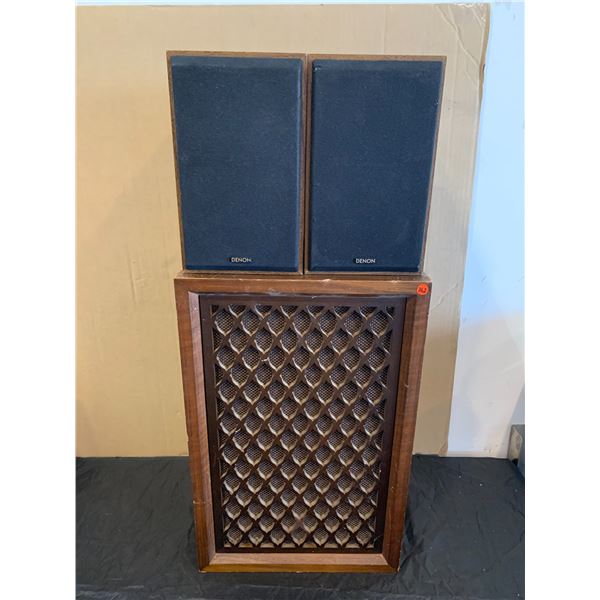 Lot of 3 Speakers - 2 Denon - 1 AMX Model TS-2002