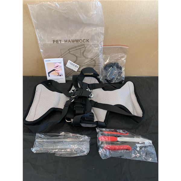 TOTARK Pet Grooming Hammock + Grooming Supply Kit