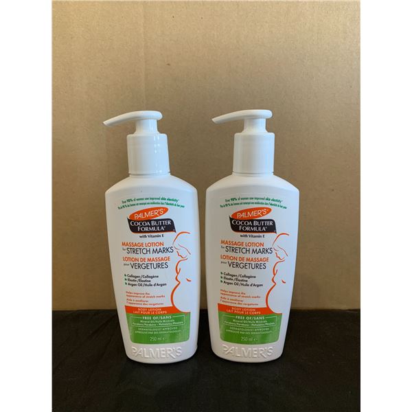 Lot of 2 Palmer's Cocoa Butter Formula Massage Lotion For Stretch Marks