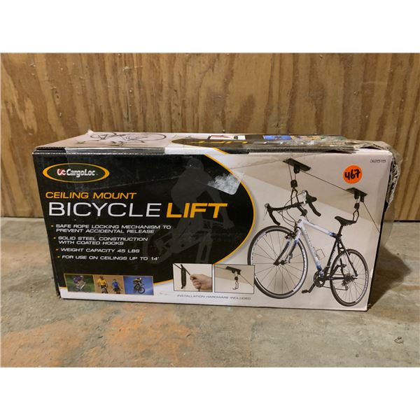 Cargoloc Ceiling Mount Bicycle Lift