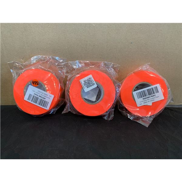 Lot of 3 Stretchable PVC Caution Tape