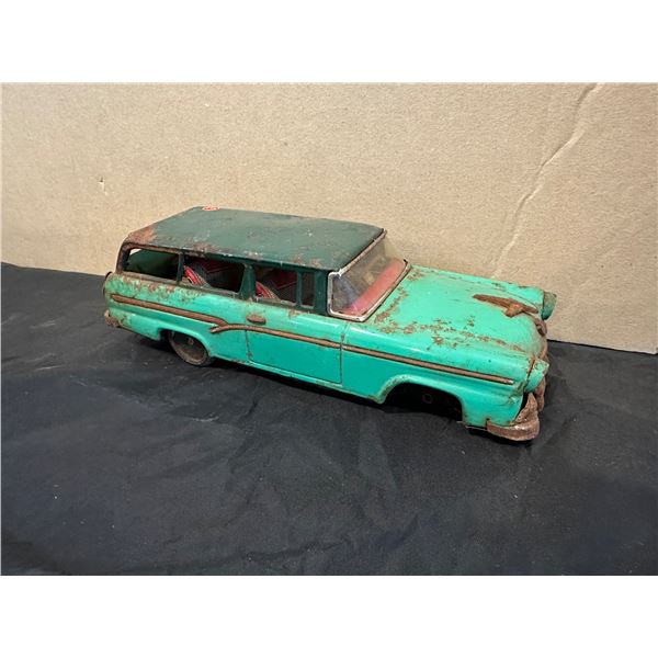 Vintage 1960's Bandai Tin Toy Ford Station Wagon