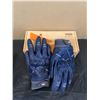 Image 2 : VGO Heavy Duty Gloves with Rubber Knuckles - Blue - XL