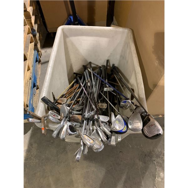 Lot of 60+ Golf Clubs Irons and Drivers