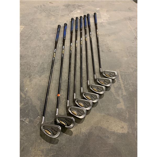 Lot of 8 Ping 350 Series Golf Irons - W/ S/ 4/ 5/ 6/ 7/ 8/ 9