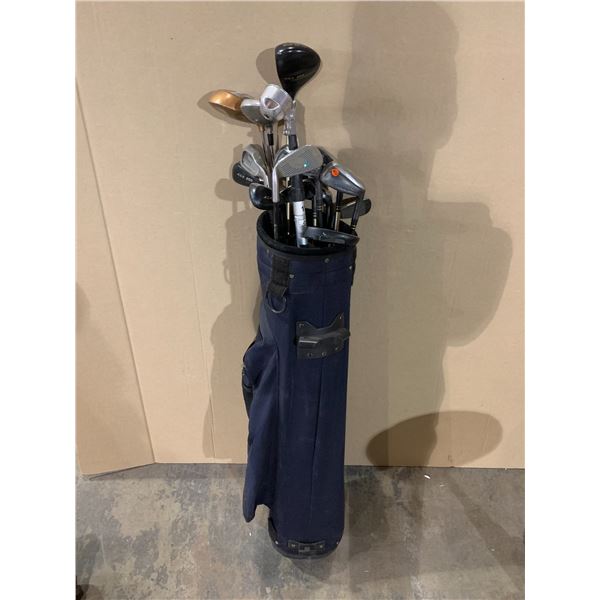 Lot of 15 Golf Clubs + Bag + Golf Ball Picker