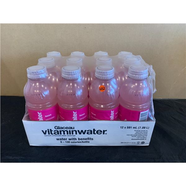 Lot of 12 x 591ml Vitamin Water - Strawberry Kiwi