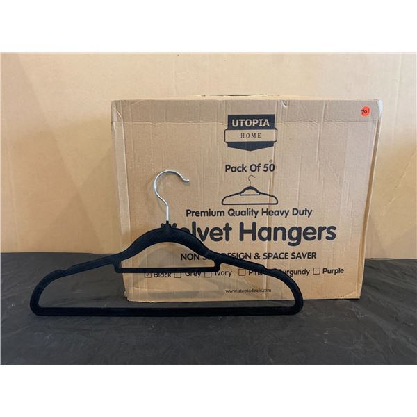 Pack of 50 Premium Quality Heavy Duty Velvet Hangers
