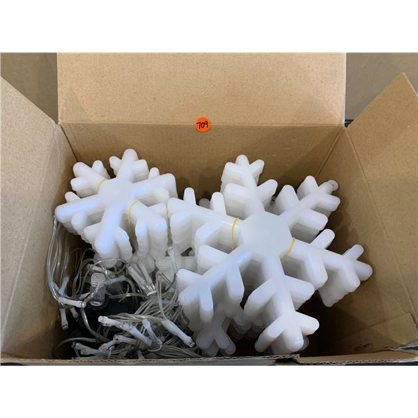 16.4 FT LED Snowflake Icicle Lights Waterproof - 8 Lighting Modes