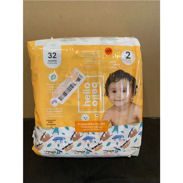 Hello Hello Diapers - 32 Pack - Size 2