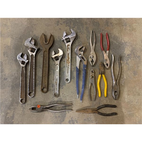 Lot of Tools - Pliers - Wrenches Etc