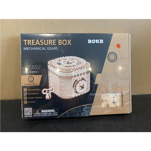 ROKR Mechanical Gears Treasure Box Puzzle - Made Of Wood