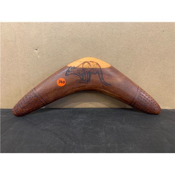 Carved Boomerang - Aboriginal Artist Dan Nolan