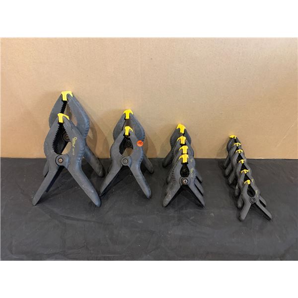 Large Lot Of 14 Clamps