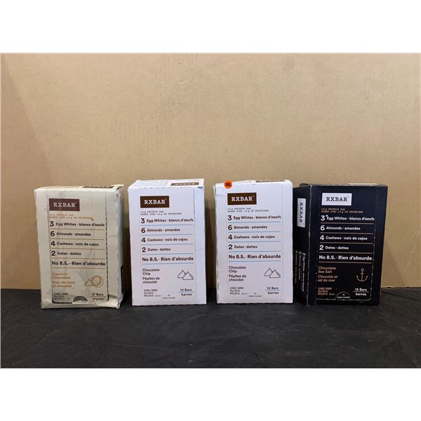 Lot ff 4 Boxes ff RXBAR Protein Bars