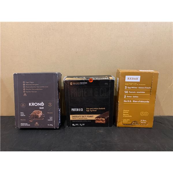 Lot of 3 Boxes of RXBAR Protein Bars