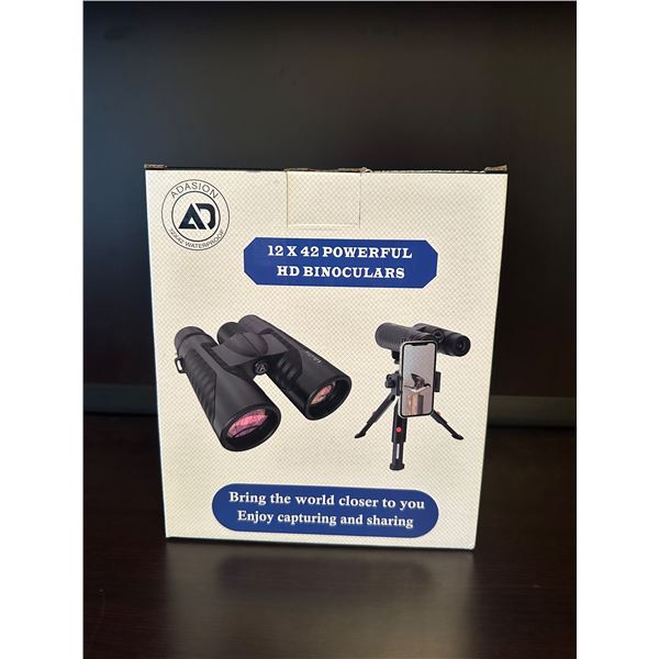Binoculars + Tripod and Accessories 12x42