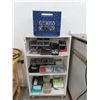 Image 1 : Rolling Bookshelf w/Asst. Hardware and Hand Tools