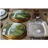 Image 2 : Cast Floral Cherub & Wall Décor, Metal Bowls, Painted Ovals, Wooden Castle,