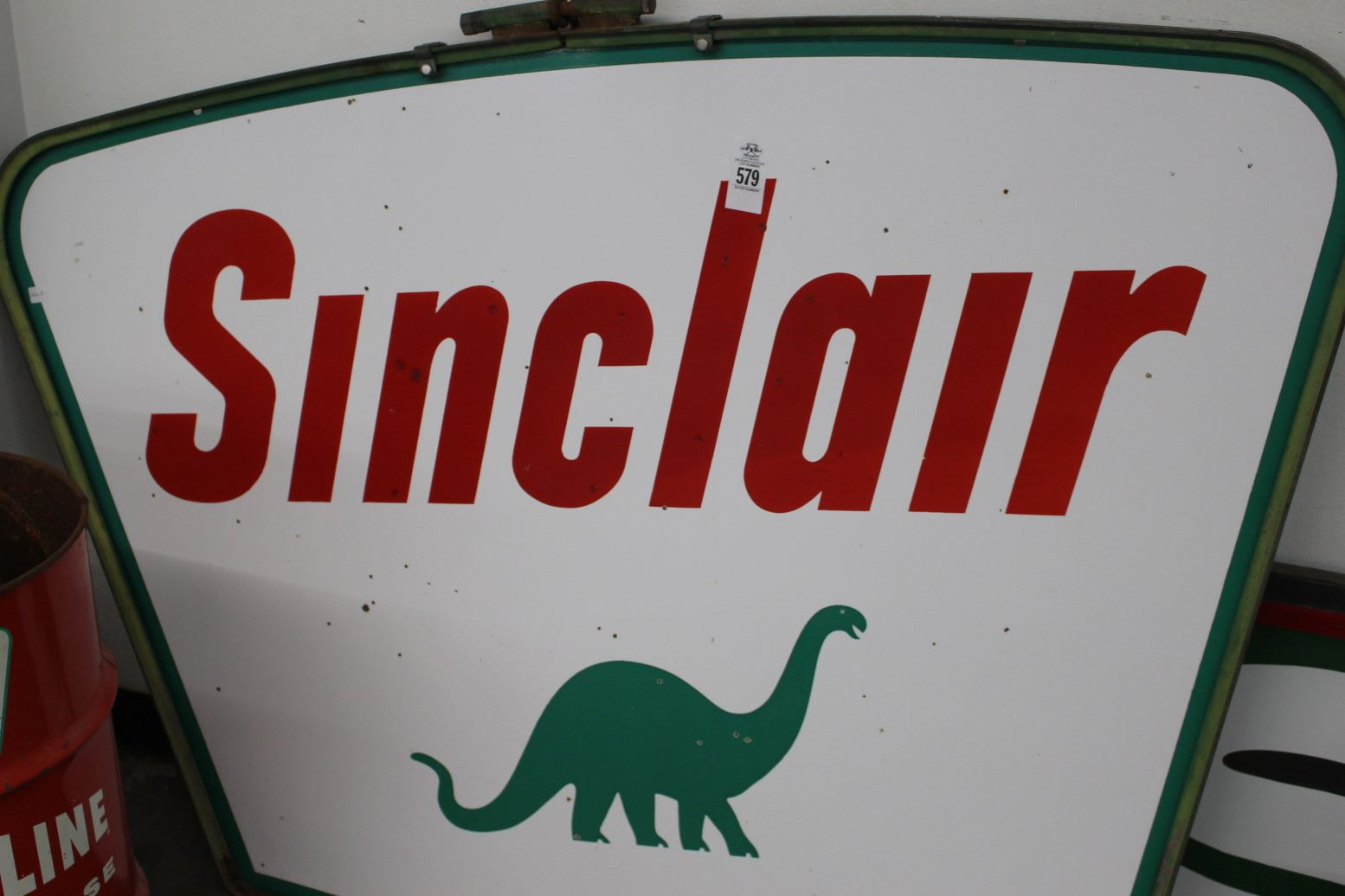 Sinclair Large Metal Double Sided Hanging Sign