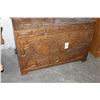 Image 1 : Ornately Carved Honduras Mahogany Trunk